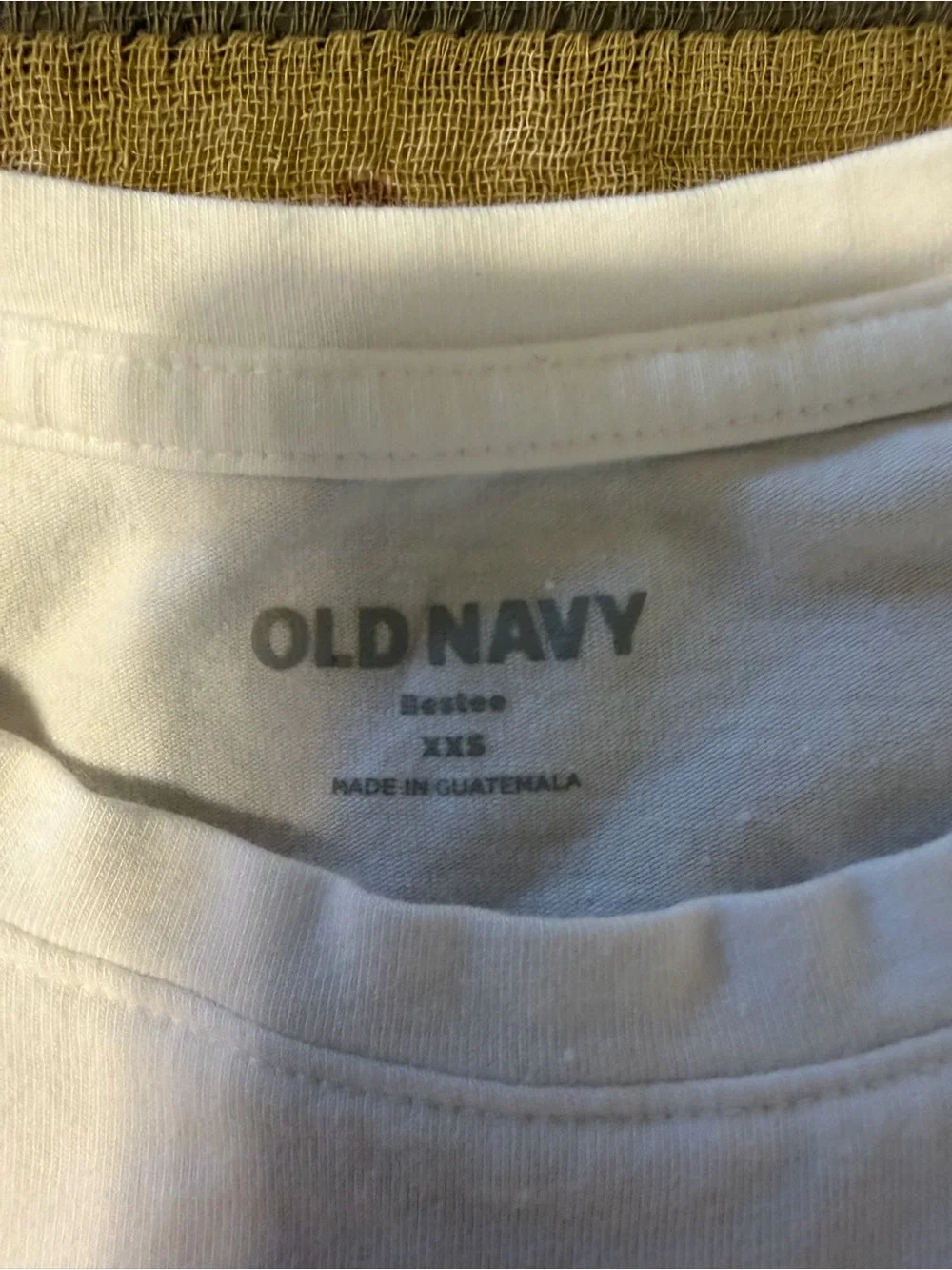 Old Navy White Bestee tee
